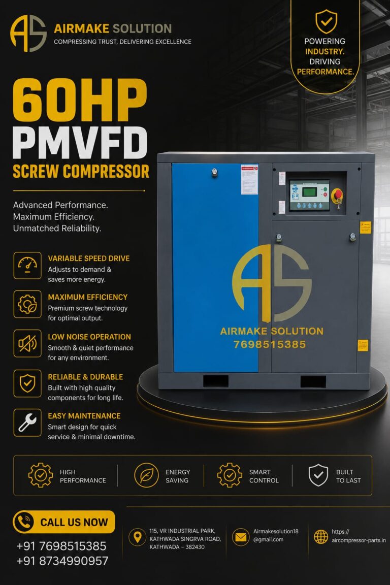 Best 60HP PMVFD Screw Compressor for Industrial Applications