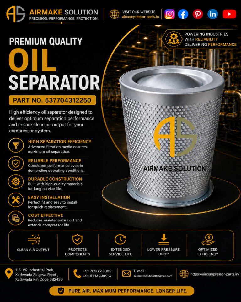 Premium Quality Oil Separator 537704312250: Improve Compressor Efficiency and Air Quality