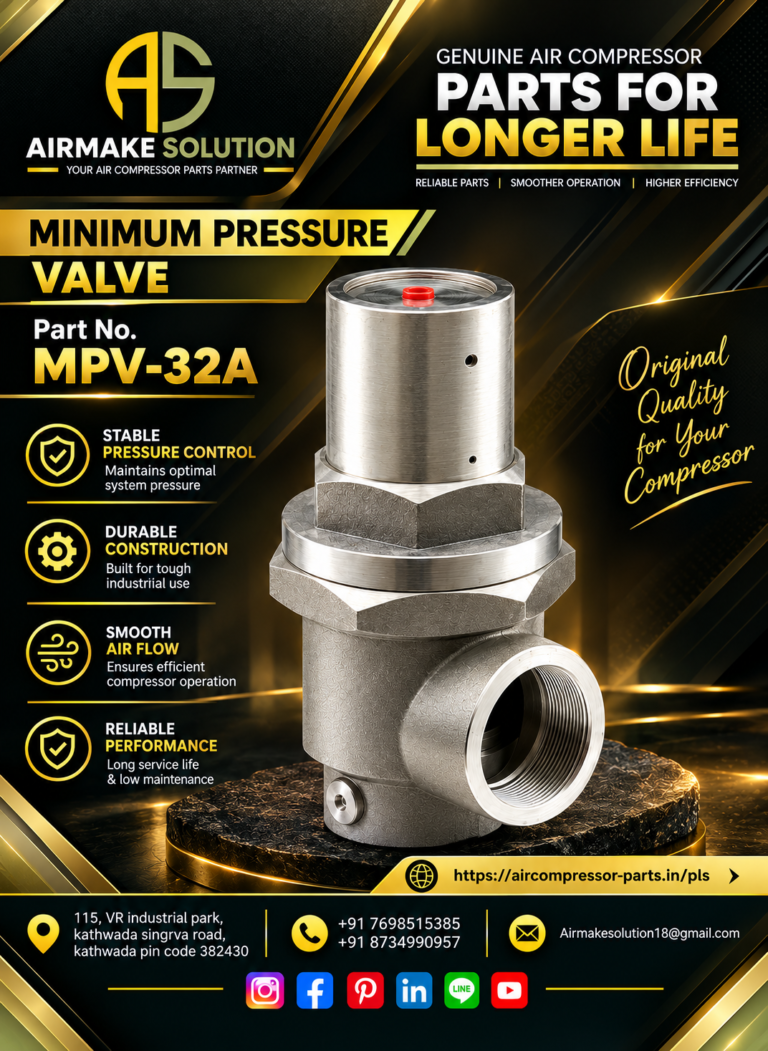 MPV-32A Minimum Pressure Valve for Screw Air Compressors: Function, Benefits & Maintenance Guide