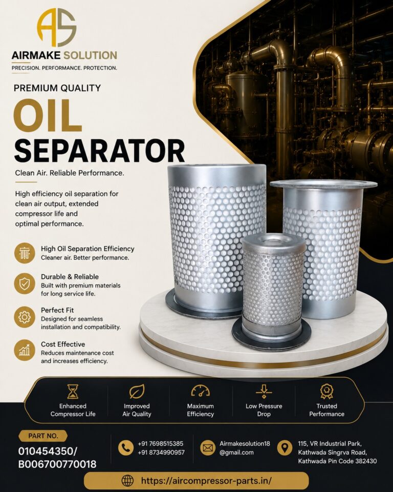 Oil Separator 010454350 / B006700770018: Improve Air Quality, Compressor Efficiency & Service Life